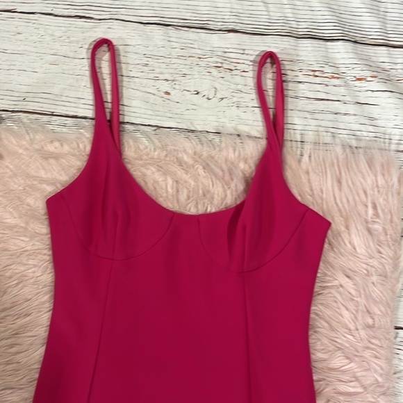 BEC & BRIDGE amelie short mini dress magenta neon pink bodycon - Picture 9 of 10